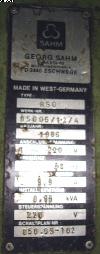  SAHM 850 Winders, 1986 yr, 10" traverse